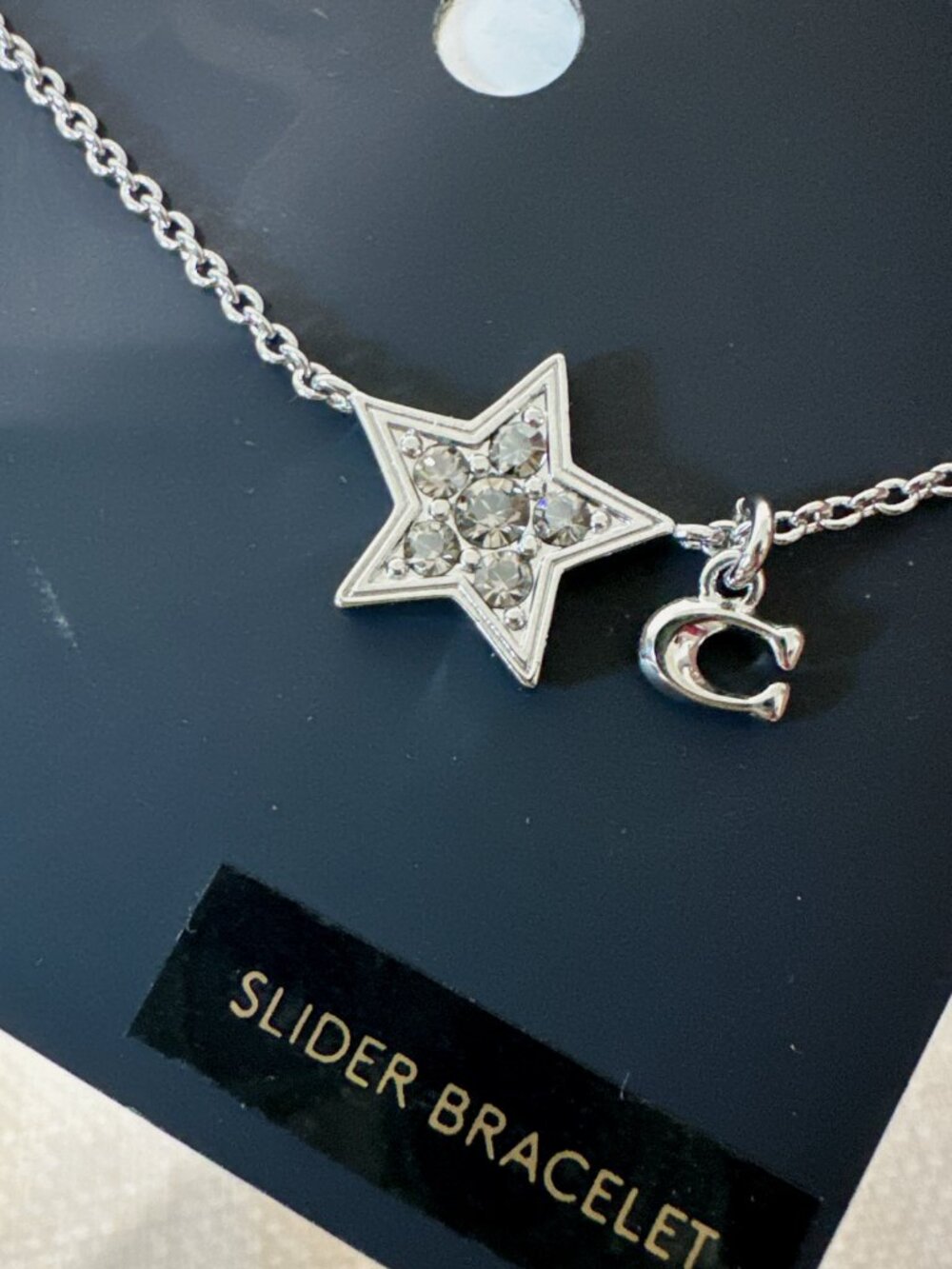 coach SIGNATURE AND PAVE STAR STUD EARRINGS SET C7778 and bracelet c7779 - Picture 6 of 6